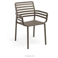 Chair with armrests, stackable Nardi Doga Armchair