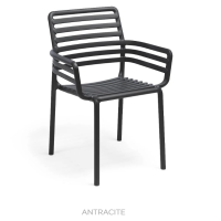 Chair with armrests, stackable Nardi Doga Armchair