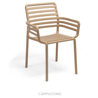 Chair with armrests, stackable Nardi Doga Armchair