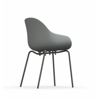 Chair with metal legs Connubia by Calligaris Academy