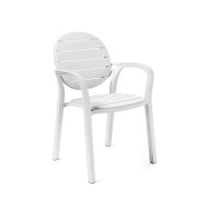 Silla de exterior apilable con reposabrazos Nardi Palma