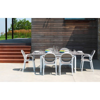 Stackable outdoor chair with armrests Nardi Palma