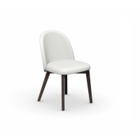 Padded chair with wooden legs Connubia by Calligaris Tuka.