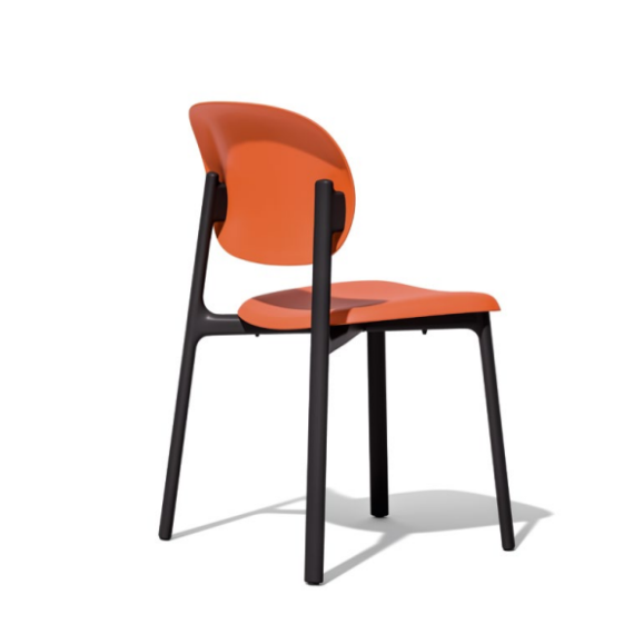 Stackable chair in technopolymer Connubia by Calligaris Zero.