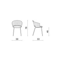 Polypropylene chair Cutolo Capodarte