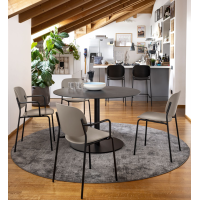 Polypropylene or wooden chair Connubia by Calligaris Yo!