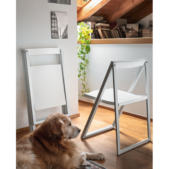 Silla plegable de madera Connubia by Calligaris Skip