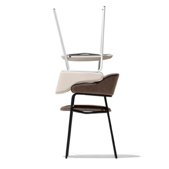 Chaise rembourrée Connubia by Calligaris Signorina