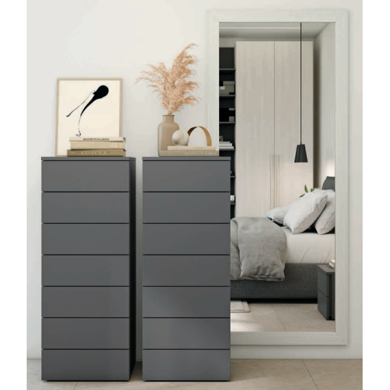 Tall chest of drawers with side handle Colombini Casa Link