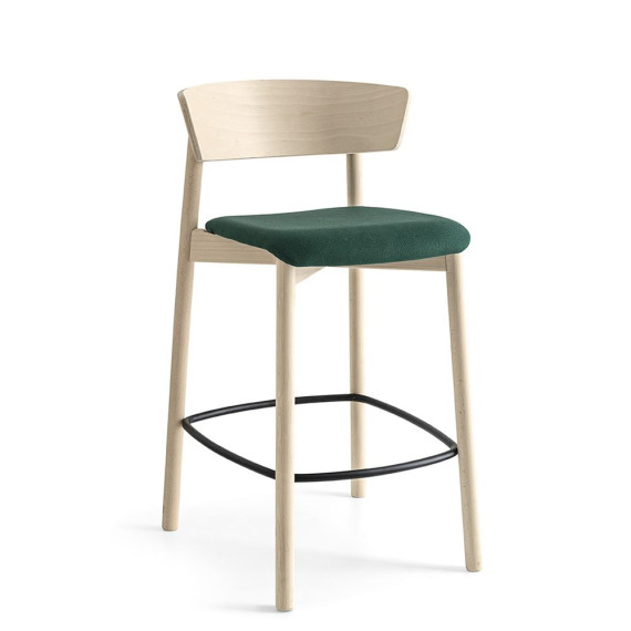 Padded seat stool Connubia by Calligaris Clelia.