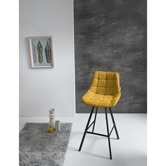 Friedic stool upholstered with Capodarte footrest