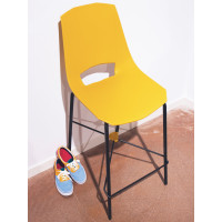 Leather or polypropylene Eva 6 Pointhouse stool