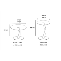 Multi-purpose low glass table Bakkarat Tonelli Design