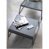 Tavolino componibile Lisa Lounge in acciaio con doppia funzione Scab Design 