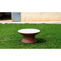 Low outdoor table Fade in polyethylene Plust Outdoor