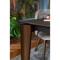 Rectangular extendable table Band with wooden legs Connubia