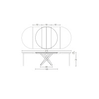 Mesa redonda extensible Fahrenheit Round Super Altacom