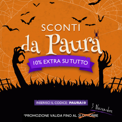 Sconti da paura: - 10% su tutto 